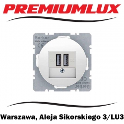 Berker R.1 R.3 R.8 gniazdo USB ładowania białe Warszawa Aleja Sikorskiego 3 LU3 Bartycka